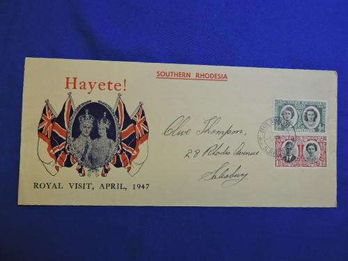 Southern Rhodesia Royal Visit First Day Cover 1947
